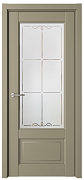 СХЕМА ЦАРГА-2 ПО Vinyl Эрмитаж-1 ПРАВОЕ 900 серый стекло мателюкс с алмазной гравировкой "Галерея" 