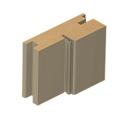 ДЕТАЛЬ КОРОБА КОМПЛАНАРНАЯ Vinyl 77х32х2070 серый с уплотнителем 